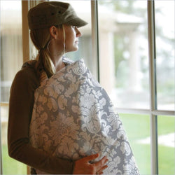 Bebe Au Lait Chateau Silver Nursing Cover