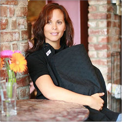 Bebe Au Lait Eyelet Black Nursing Cover