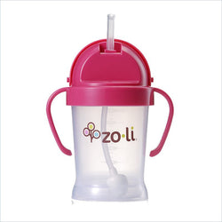 Zoli Bot Straw 6oz Sippy Cup in Pink