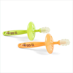 Zoli Gummy Sticks Gum Massager in Green and Orange