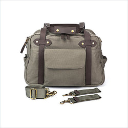 SoYoung Mother Charlie Bag in Khaki and Brown Strap