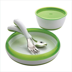 OXO Tot 4-Piece Baby Feeding Set in Green