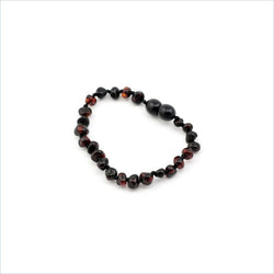 Baltic Amber TeethingÃ‚Â Anklet in Cherry