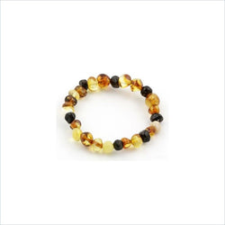 Baltic Amber TeethingÃ‚Â Anklet in Multi Color