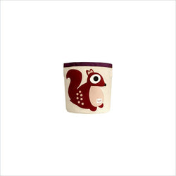 3 Sprouts Squirrel Storage Bin in Berry