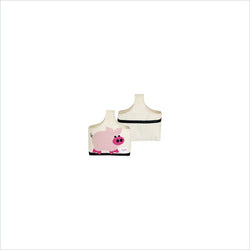 3 Sprouts Pig Storage Caddy in Pink