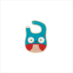 Skip Hop Zoo Tuck-Away Bibs in Owl