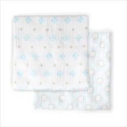 JJ Cole Muslin Blankets in Jacks