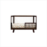 Babyletto Hudson 3-in-1 Convertible Crib with Rail in White/Espresso
