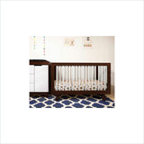 Babyletto Hudson 3-in-1 Convertible Crib with Rail in White/Espresso