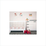 Babyletto Hudson 3-in-1 Convertible Crib with Toddler Rail in White