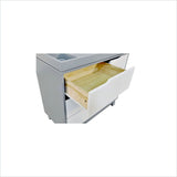 Babyletto Hudson Dresser with Changer Tray in Grey/White