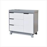 Babyletto Hudson Dresser with Changer Tray in Grey/White