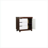 Babyletto Hudson Dresser with Changer Tray in White/Espresso