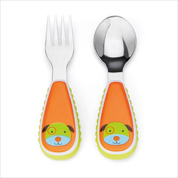 Skip Hop Zootensils Little Kid Fork and Spoon Set in Dog