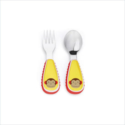 Skip Hop Zootensils Little Kid Fork and Spoon Set in Monkey
