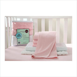 American Baby Company Mini Crib Starter Kit in Pink
