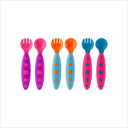 Boon Modware Toddler Utensils 3 pack in Blue&Orange / Pink&Purple / Pink&Blue