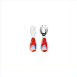 Skip Hop Zootensils Little Kid Fork and Spoon Set in Shark