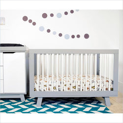Babyletto Hudson 3-in-1 Conv. Crib with Toddler Rail in Grey/White