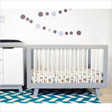 Babyletto Hudson 3-in-1 Conv. Crib with Toddler Rail in Grey/White
