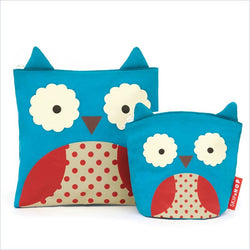 Skip Hop ZOO Reusable Sandwich & Snack Bag Set Owl