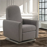 Natart Hannah Glider and Recliner Chair Rounded Back in Talc Beige
