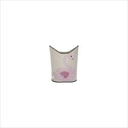 3 Sprouts Laundry Hamper in Pink Swan