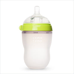 Comotomo 8oz Natural Feel Baby Bottle in Green