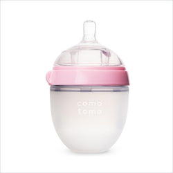 Comotomo 5oz Natural Feel Baby Bottle in Pink