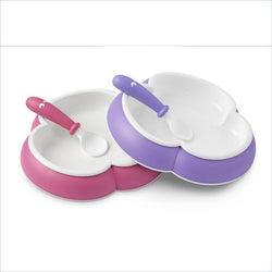 BabyBjÃƒÂ¶rn Baby Plate and Spoon 2 Pack in Pink and Purple