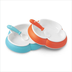 BabyBjÃƒÂ¶rn Baby Plate and Spoon 2 Pack in Turquoise and Orange