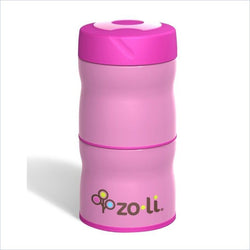 Zoli This & That Double Tiered Vacuum Insulated Food Jar in Pink