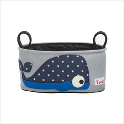 3 Sprouts Stroller Organizer in Whale Blue