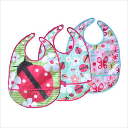 JJ Cole Bib Sets in Pink Flutter