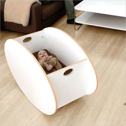 BabyHome So-Ro Single Cradle in White