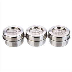LunchBots Dips Condiment Container in Stainless Steel(Set  of 3)