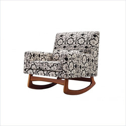 Nurseryworks Sleepytime Walnut Legs Rocker in Limited Edition Bazaar Cotton Night