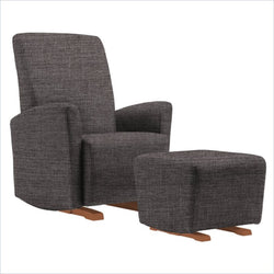 Dutailier Pico Upholstered Harvest Glider Chair in Pebble