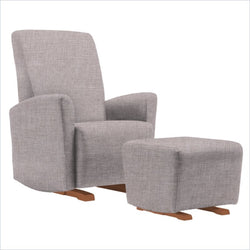 Dutailier Pico Upholstered Harvest Glider Chair in Snow