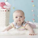 Skip Hop Layette Side Snap Short Sleeve Bodysuit in Pink (Set of 3)