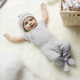 Skip Hop Layette Side Snap Short Sleeve Bodysuit in Grey (Set of 3)