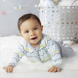 Skip Hop Layette Side Snap Long Sleeve Bodysuit in Blue(Set of 2)
