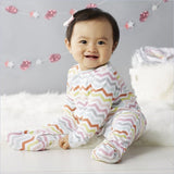 Skip Hop Layette Side Snap Footie in Pink