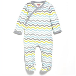 Skip Hop Layette Side Snap Footie in Blue