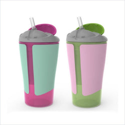 Born Free Grow With Me 10 oz. Straw Cup - Girl(Set of 2)