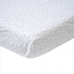Bla Bla Little Sleepy Fitted Crib Sheet in Pink