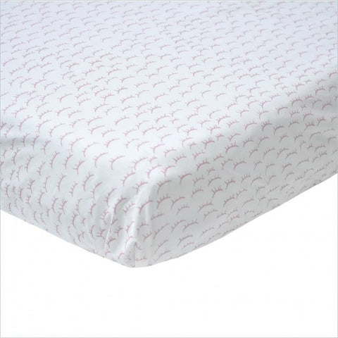 Bla Bla Little Sleepy Fitted Crib Sheet in Pink