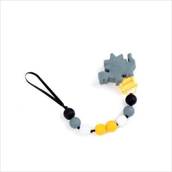 Chewbeads Dinosaur Pacifier Clip