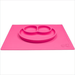 ezpz Less Mess Happy Mat  Plate and Placemat in Pink